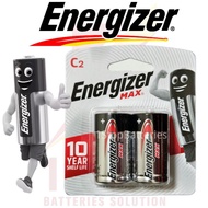 Energizer Max Alkaline Battery Size C 1.5V 2PCS