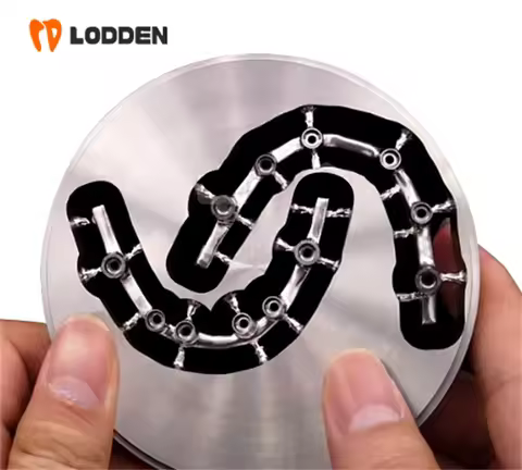 LODDEN Titanium Block 98mm Dental TC4/GR5 CAD CAM Titanium Alloy Disk Restoration Materials for Dent