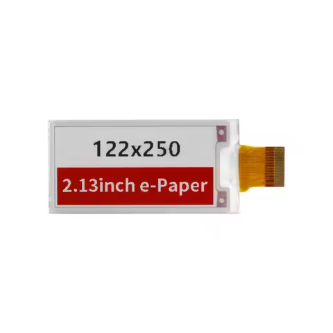 HINK-E0213A161-FPC-A0 2.13inch E-Paper E-Ink Display Module for Raspberry Pi Pico, 122×250, Red / Bl