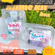 Gemoy Slime kit clear box free charm | Cheap slime kit | Fay FAIL-PROOF SLIME KIT