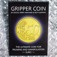 MilesMagic Magician's Gripper Coin for Palming & Manipulation Magic 50Cent for Real Street Stage Tri