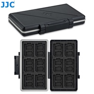 JJC SD MSD Memory Card Case 36 Slots Protective Storage Box for 24 Micro SD/TF/MSD Cards and 12 SD/SDXC/SDHC Cards, Custom Fit Card Pad, Photography Accessories