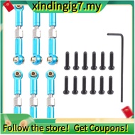 【】6Pcs Adjustable Metal Linkage Pull Rod Front /Rear Servo Link for  A949 A959 A969 A979 K929 RC Car