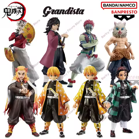 Grandista Demon Slayer Doma Tomioka Giyu Rengoku Kyojuro Akaza Kamado Tanjiro Hashibira Inosuke Anim
