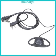 KOKO 2 Pin Earphone D Shape Earpiece Headset Ear-Hook Earpiece for nLT-2288 LT-3288