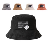 Retro Bucket Hat Sunscreen Beige