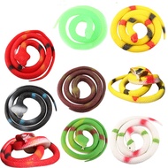 [Toy] Spoof Toy Tricky Snake Rare Strange Simulation Soft Rubber Snake Tricky Toy Fake Snake Rubber 