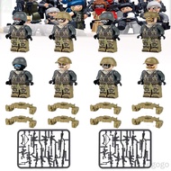 8pcs SWAT lego Team Minifigures Soldier Army Police Building Blocks