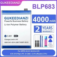 Mobile Phone Battery BLP683 4000Mah For Oppo A5 A7 A8 A3s A7S A7X F9pro F9 4+128G C2 Pro For Realme 