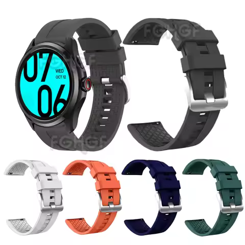 Strap For Ticwatch Pro 5 Enduro Smart Watch Band Silicone Replacement Bracelet For Ticwatch Atlas Wr