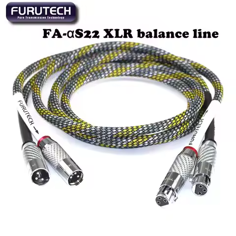 Japanese Furutech FA - α S22 XLR XLR balanced audio cable, male to female microphone cable, audio CD