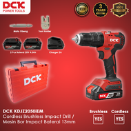 DCK KDJZ2050iEM Cordless Brushless Impact Drill / Mesin Bor Impact Baterai 13mm