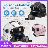 [Ready Stock] Half Helmet Motor Helmets Motorcycle Helmet Half Topi Keledar Separuh Helmet Motosikal Keledar Kids Safety Helmet Children Helmet 摩托車頭盔