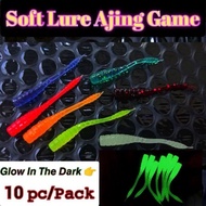 10 Pcs SOFTLURE AJING GAME