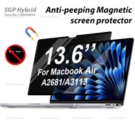 Magnetic Privacy Screen Protector For Macbook Air 13 inch 13.6 2022- 2024 M2 A2681 A3113 Removable M