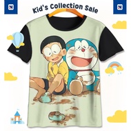 Doraemon Children's T-shirts v9 Doraemon Children's 3D Printing Clothes for Ages 1-12 Years - Nanjak