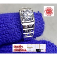 Authentic Moissanite Diamond Ring 1Ct 6.5mm VVS1 Real Silver 925 Memo GRA