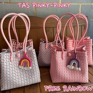 Premium Jali Pinky Woven Bag, Soft Color, CODE Q7E3