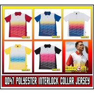 QD47 UNISEX OREN SPORT QUICKDRY POLYESTER INTERLOCK COLLAR JERSEY/TSHIRT