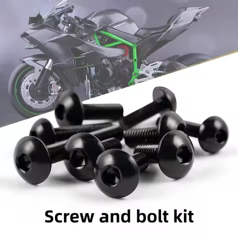 Black Fairing Full Fairing Bolts Screws Set Bodywork Fastener Kit For Yamaha YZF R6 R1 R25 R125 R3 T