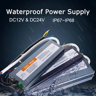 หม้อแปลงไฟฟ้า IP67 IP68กันน้ำ, หม้อแปลงไฟฟ้า AC110V ~ 220V ถึง DC 12V 24V ไดรเวอร์ LED 10W 20W 30W 50W 100W อะแดปเตอร์กลางแจ้ง