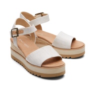 TOMS รองเท้าลำลองผู้หญิง รุ่น Diana Natural Yarn Dye Canvas (CE) รองเท้าลิขสิทธิ์แท้