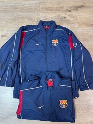 經典復古球衣 巴塞 巴塞隆拿 2001-02 Barcelona Nike Padded Bench Coat (M) 外套