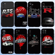 for Huawei Nova 2i 2 Lite 3 3i 4E 5i 5T 7 10 SE 8i Y61 【1B28】Sports car GTR R35 Car modification Cas