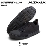 Altama - Maritime Low Wide [Black] รองเท้ายุทธวิธี ข้อสั้น รองเท้าผ้าใบผู้ชาย มีรูระบายน้ำมีที่ล็อกต