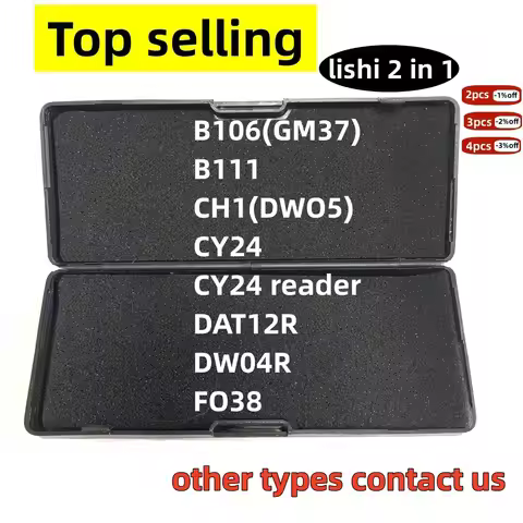 Top selling types lishi 2 in 1 B106(GM37) B111 CH1 CY24 DAT12R DW04R FO38 more types contact us