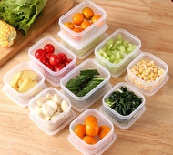 Kotak Transparan Kecil Mini Organizer Bening Toples Plastik Penyimpanan Ikan Daging Cabe Bawang