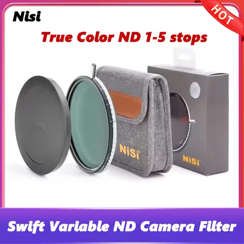 NiSi Swift variable ND True Color ND1-5 Stops Variables ND Camera Filter 49mm 52mm 55mm 58mm 62mm 67