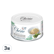 Cherie 法麗 全營養主食罐系列  雞肉佐菠菜  80g  3罐