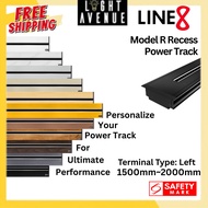 Line 8 Premium Color Custom Model R Recess Power Track 150cm~200cm Terminal : Left