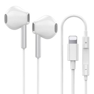Apple 12 หูฟังหัวแบน iPhoneXSmax/11Pro เบส K เพลงในหู 7 ที่อุดหู 8Plus  Apple 12 flat head headphones iPhoneXSmax/11Pro heavy bass K song in-ear 7 earbuds 8Plus iphone