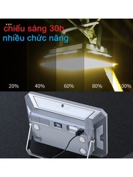 Đèn tích điện dự phòng KXK-686 đa chức năng siêu sáng 3 màu điều chỉnh độ sáng đèn led cắm trại khẩn