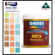 wall paint ♬Davies 4 LITERS Megacryl Pastel and Midtones Semi-Gloss Latex Paint (waterbased) page 1