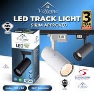 [SIRIM] VHome® LED Track Light Spot 12W / 20W /30W Recessed Spotlight COB Downlight Spot Light Lampu