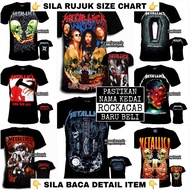(Pit 18-28) Baju Metallica Band Tshirt ROXX MAXX