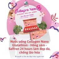Nano Collagen Drinks - Glutathion - Red Ginseng - Saffron 24 hours Skin Beauty, Anti-Aging