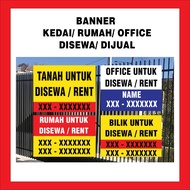 [READY STOCK] BANNER KEDAI / RUMAH / PEJABAT/ BILIK UNTUK DISEWA & DIJUAL