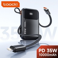 Toocki PD 35W sạc dự phòng 10000mAh sạc nhanh Powerbank với bộ sạc pin di động màn hình LED kỹ thuật