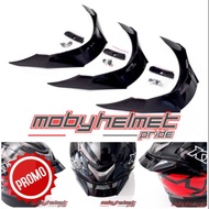 Kyt Vendetta 2 Helmet Spoiler | Falcon - 3D GPR - Dark Smoke