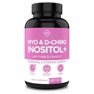 Optify Myo-Inositol & D-Chiro Inositol Supplement for Women – 40:1 Ratio Plus Folate and Vitamin D –