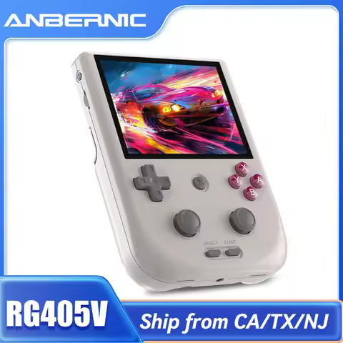 ANBERNIC RG405V Handheld Game Console 4’’ IPS Touch Screen Android 12 Unisoc Tiger T618 64-bit Game 