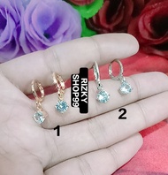 sepasang anting bola emas-anting dewasa dan anak/titanium/anti karat dan luntur