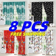 8PCS Curtain For Window Door Curtain Polyester Curtain Window String Curtain Kurtina