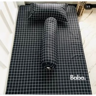 HITAM Black Box Bed Sheet/aesthetic Bed Sheet/aesthetic Box Bed Sheet/aesthetic Bed Sheet/motif Bed 