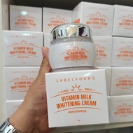 ✨สินค้าของแท้✨ครีมหน้าสด LABEL YOUNG Vitamin Milk Whitening Cream 55 g.