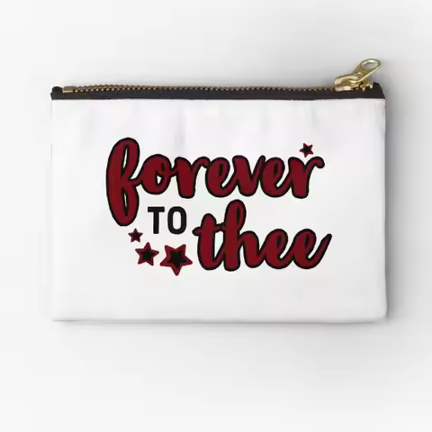 Forever To Thee Zipper Pouches Pocket Cosmetic Pure Panties Women Men Socks Money Packaging Storage 